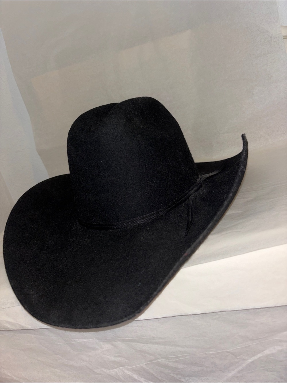 Master Hatters Of Texas Black 3X Beaver Blend Felt Cowboy Hat Size 6 3/4 | 54